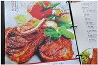 专业皮质菜单设计制作 菜谱拍摄设计 西餐厅菜单制作