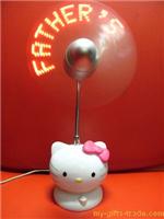 Supply USB LED flash character toys, LED mini fan USB fan