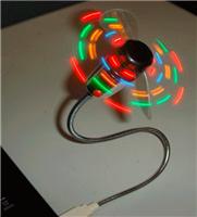 供应礼品USB风扇玩具风扇USB发光闪字风扇