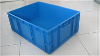 供应上海蓝色塑料周转箱635宽箱塑料制品上海塑料物流箱福州