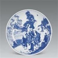 青花瓷寿盘，陶瓷纪念瓷盘，礼品瓷盘,定制青花瓷