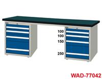 热卖WAD-77041N工作台双柜落地工作桌