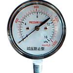 供应中国台湾产耐震充油式压力表|负压表、油压表、高压表