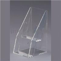 供应宝安**玻璃资料盒 水晶资料架 货架 亚克力文件架
