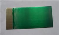 Green transparent stainless steel paint