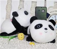 Supply cute panda mobile phone holder Dongguan integrity plush toy factory