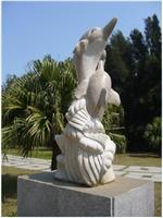 供应石头海豚 石雕海豚 景观雕塑