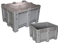 供应大型托盘底座周转箱封闭式卡板箱折叠式卡板箱网孔式卡板箱