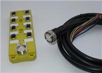 生产商直销M8多接口分线盒,，I/O分线模块，执行器接线盒