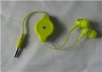 供应黄色MP3拉伸线耳机
