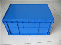 供应上海塑料周转箱带盖 上海汽配厂** 蓝色塑胶箱上海
