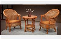 江苏藤实木家具厂价直销现代棕色休闲椅组合户外桌椅9009