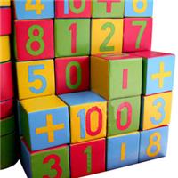 供应亲子软体组合玩具 儿童数字方块积木 幼儿园教学海绵方块数字桩