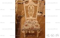 供应唯优网美式板木结合白色餐椅定做|夏洛蒂时尚