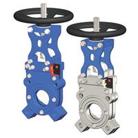 Bi-directional knife gate valve