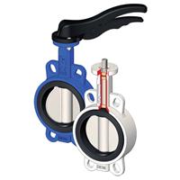 Wafer type butterfly valve