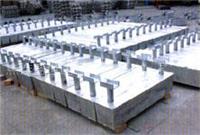 Supply Port Engineering facilities. Welded steel piles high temperature cast aluminum anode