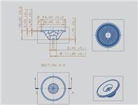 供应COB透镜 直径43MM高16MM角度30°