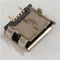 Micro-USB-B母座 2P插板成员后二移动电源传输**接口