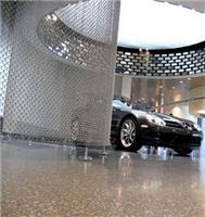 供应汽车展厅金属隔断屏风创意不锈钢帘 中山巨丰泰金属装饰网