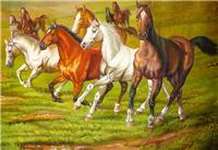 关于马的艺术品 收藏品 九马奔腾图