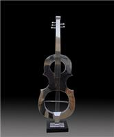 深圳金属雕塑厂家 不锈钢小提琴艺术雕塑 音乐厅雕塑摆件