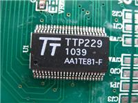 代理TTP229-BSF 16键触摸检测IC 电容式触摸开关IC