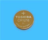 TOSHIBA东芝CR1216纽扣电池，锂锰电池，一次性电池，充电电池