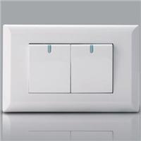 IE-003 two single control fluorescence switch - Engineering wall switch socket