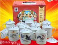手工绘制礼品陶瓷茶具大量茶具定制定做厂家