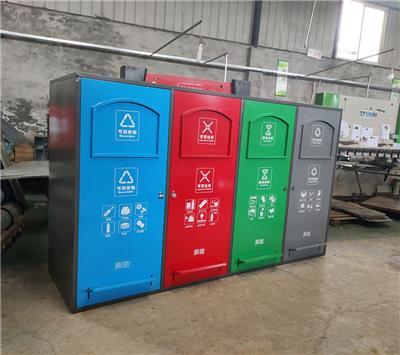 内江垃圾桶厂家直供，镀锌铁皮内胆单桶垃圾桶双桶分类垃圾箱果皮箱