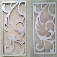 Stainless steel hollow carved white wall