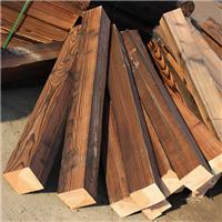 花旗松表面碳化木，碳化木工程报价，表面碳化木价格