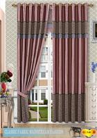 2014流行的家装窗帘拼接窗帘时尚卧室用的窗帘