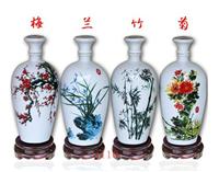 上海陶瓷酒瓶订做，陶瓷酒瓶加工