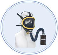 济南职安健短管式防护面罩MFT2防毒面具 配中型滤毒罐