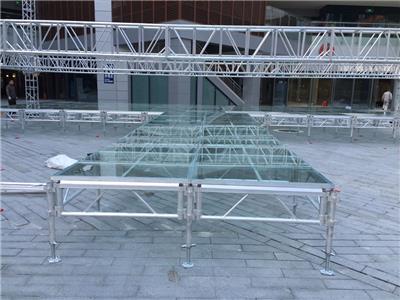 铝合金玻璃舞台T台山东舞台桁架厂家批发