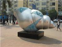 厂家直供不锈钢纯手工锻造大型海螺雕塑 专业城市雕塑厂家