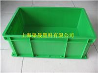 供应上海绿色可堆式耐用塑料物流箱可定制可注塑加工