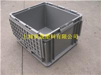 供应北京可堆式耐用塑料物流箱437*385*283上海厂家**