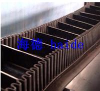 Corrugated sidewall conveyor belt skirt steep conveyor belt