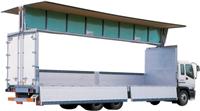 供应四川成都物流车辆可以选择厢式货车飞翼车凯卓立飞翼开启系统，厂家直销