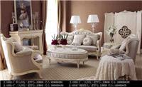 宫廷系列客厅沙发，套房别墅客厅家具组合，欧式实木沙发