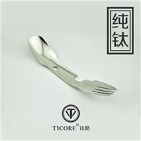 低价批发韩式钛餐具，钛勺子，钛叉子，钛筷子
