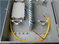 大量销售48芯抱杆式光缆分线箱丨冷轧板光纤分纤箱