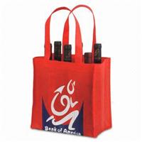 长期定制 分格无纺布酒袋隔层红酒礼品袋 六瓶装酒瓶包装袋 可定做logo