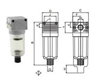 供应意大利AIGNEP安耐气源处理元件 T010Mini分水滤气器F