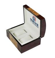 双只装手表木盒制作单位聚隆手表木盒公司定做生产手表木盒