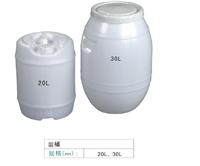 20L 30L圆桶 2款白色塑料桶 耐腐蚀性化工塑料桶