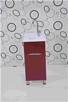 邦夫尼K-6040红色单开门高脚洗衣组合柜洗衣盆